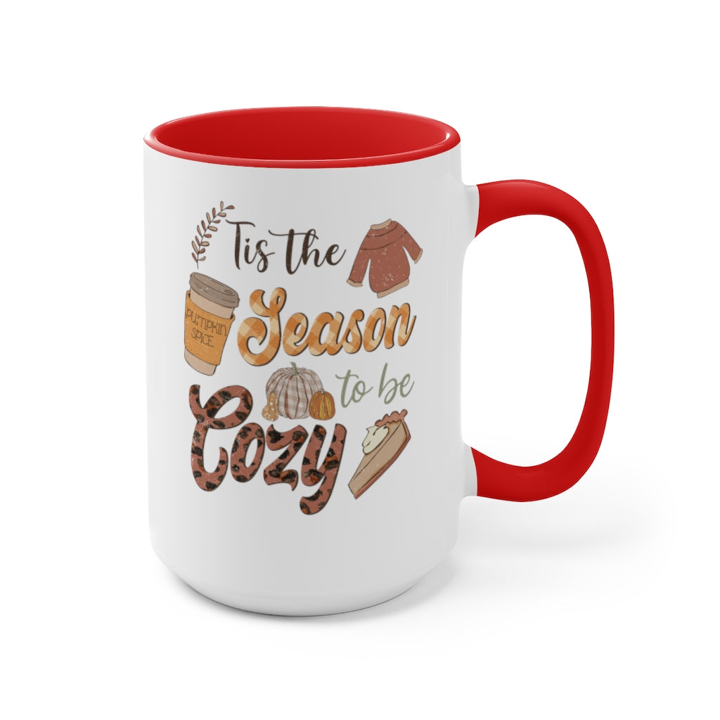 Two-Tone Coffee Mugs, 15oz