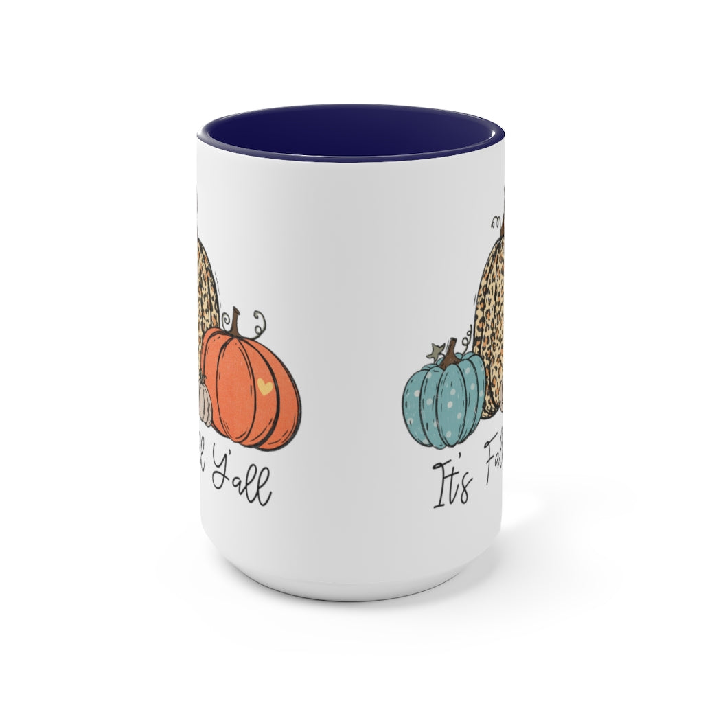 Two-Tone Coffee Mugs, 15oz