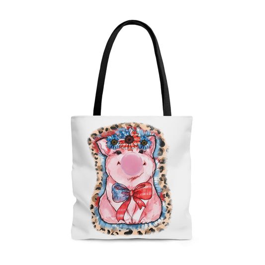 Fourth of July Pig Tote Bag