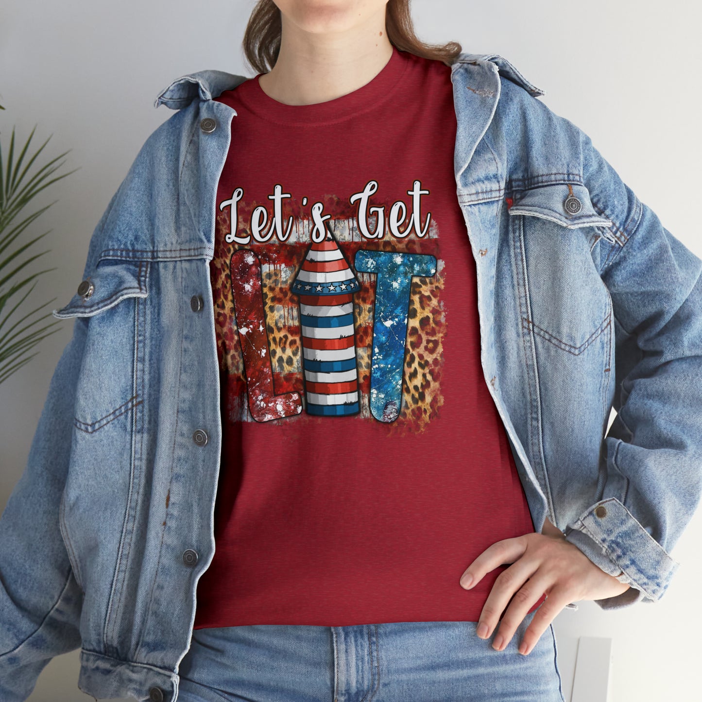 Light Up the Sky Patriotic Heavy Cotton Tee