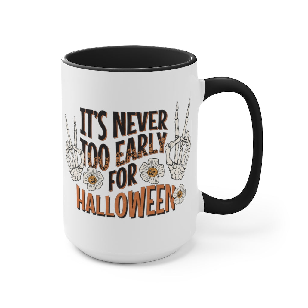 Two-Tone Coffee Mugs, 15oz