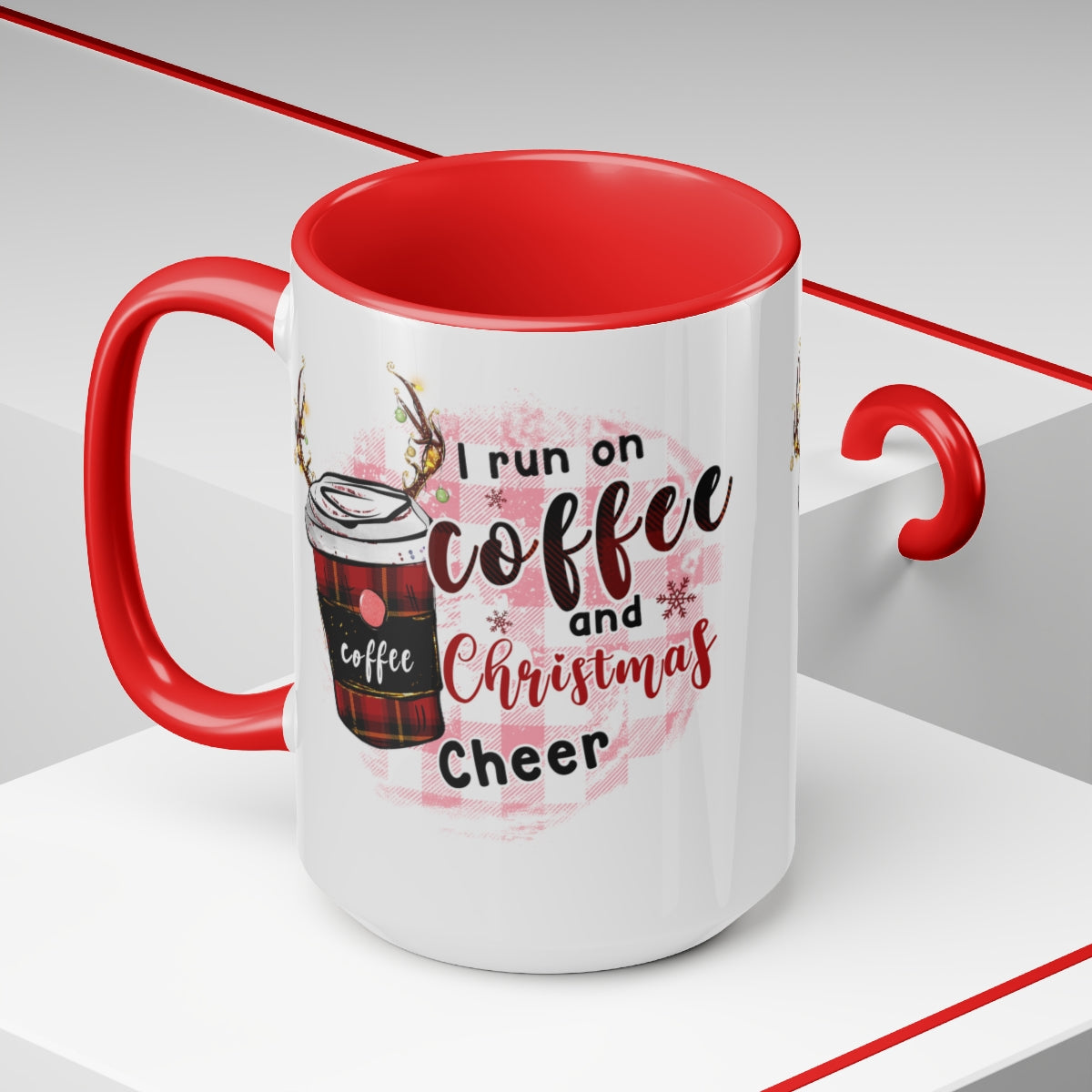 Two-Tone Coffee Mugs, 15oz