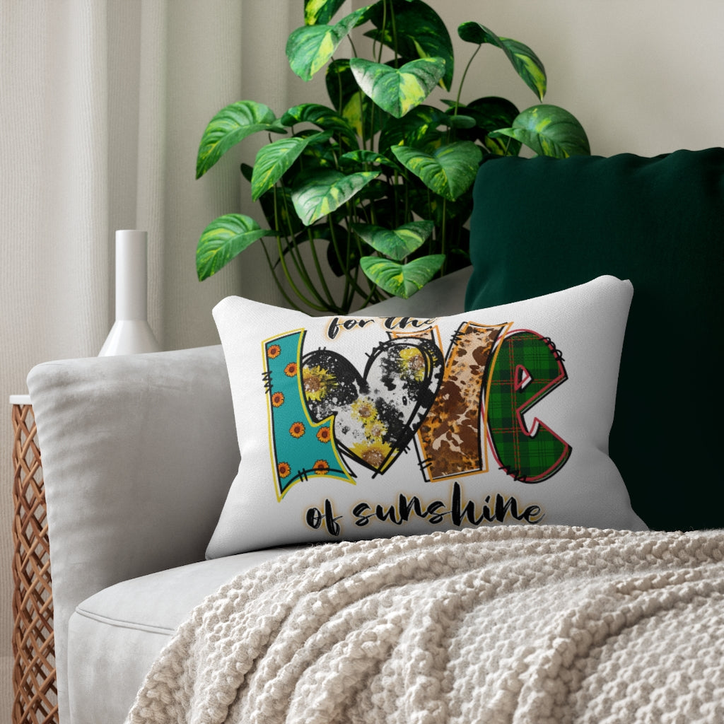 Spun Polyester Lumbar Pillow