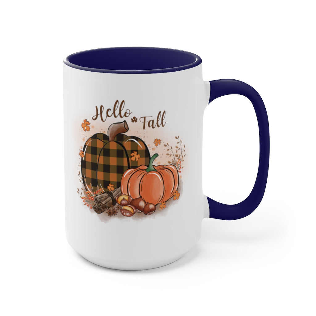Two-Tone Coffee Mugs, 15oz