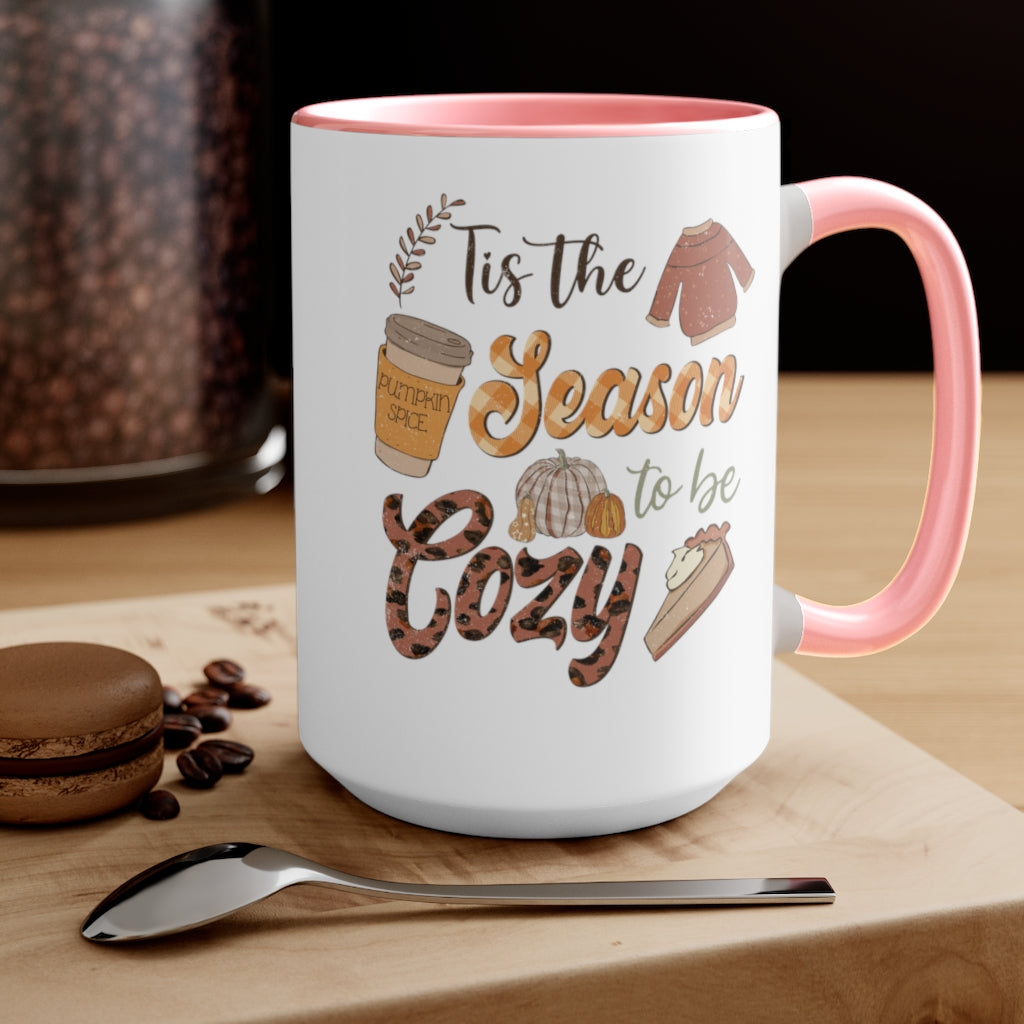 Two-Tone Coffee Mugs, 15oz