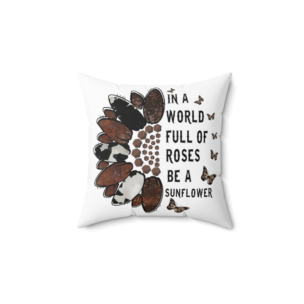 Spun Polyester Square Pillow