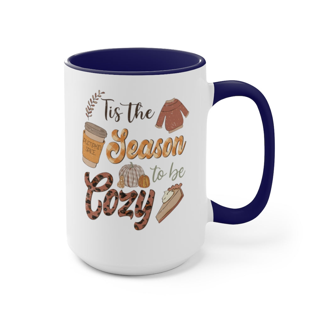 Two-Tone Coffee Mugs, 15oz