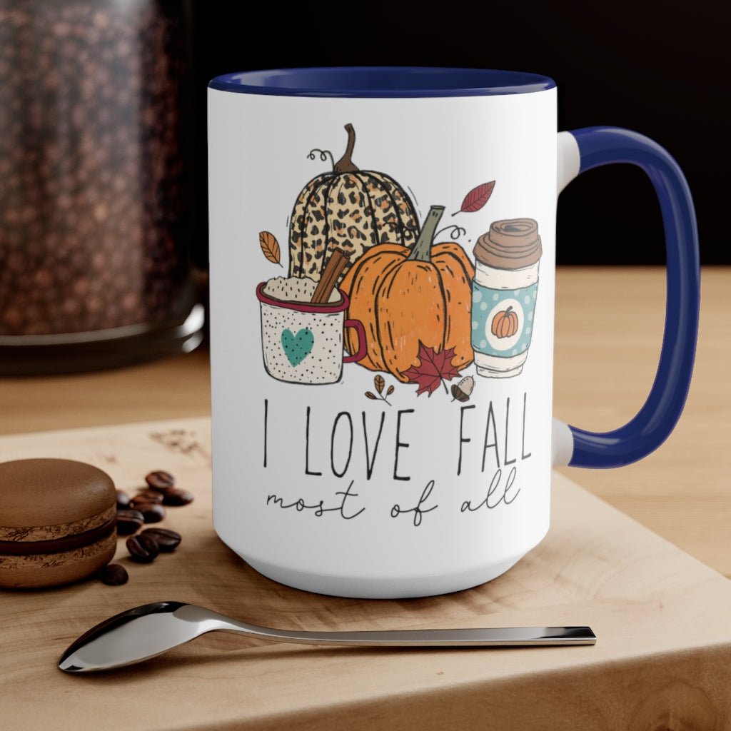 Two-Tone Coffee Mugs, 15oz