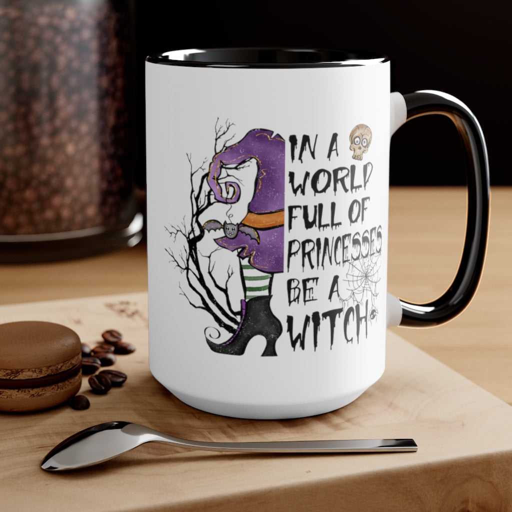 Two-Tone Coffee Mugs, 15oz