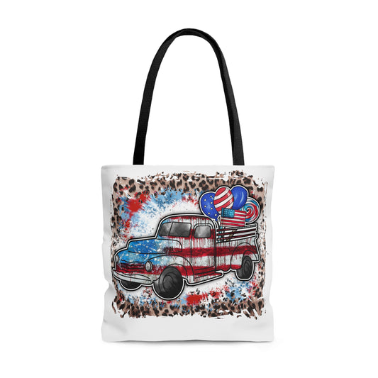 Rustic American Truck Tote Bag
