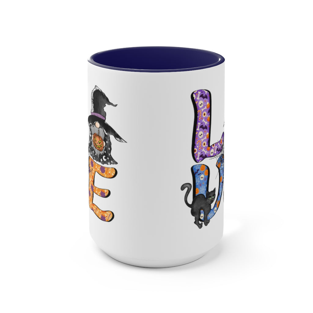 Two-Tone Coffee Mugs, 15oz