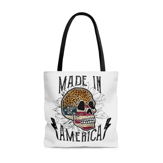 Made in America Skull Tote Bag
