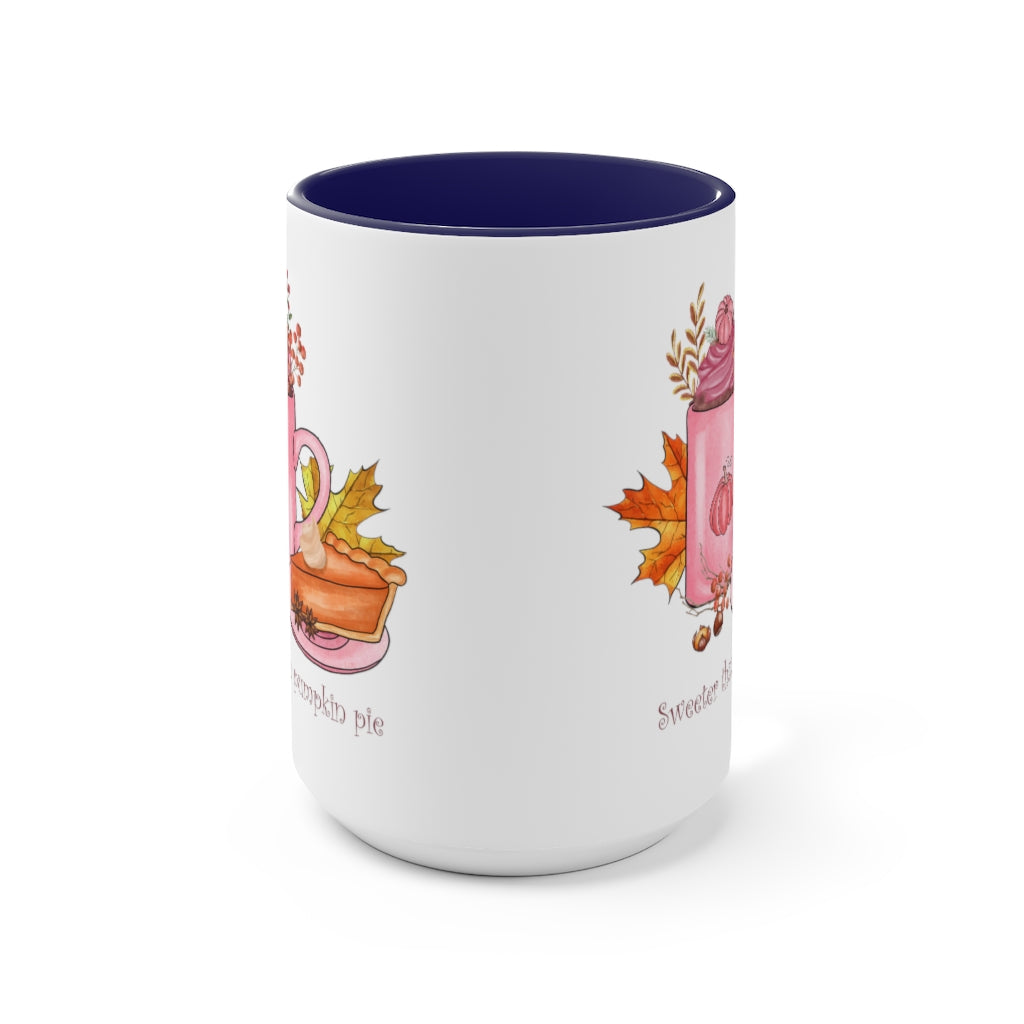 Two-Tone Coffee Mugs, 15oz