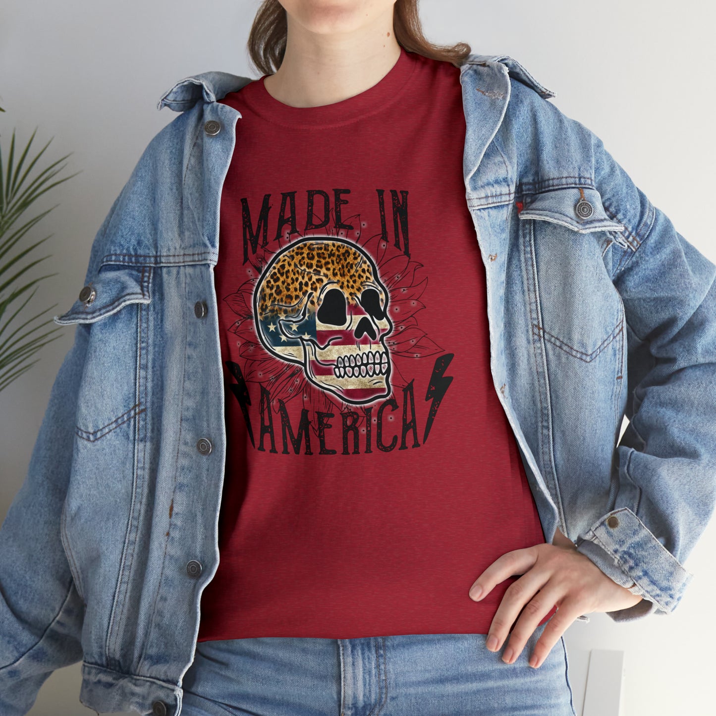America Skull Graphic Tee
