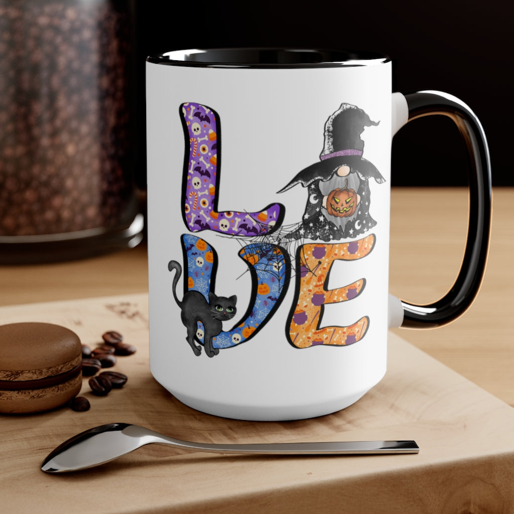 Two-Tone Coffee Mugs, 15oz