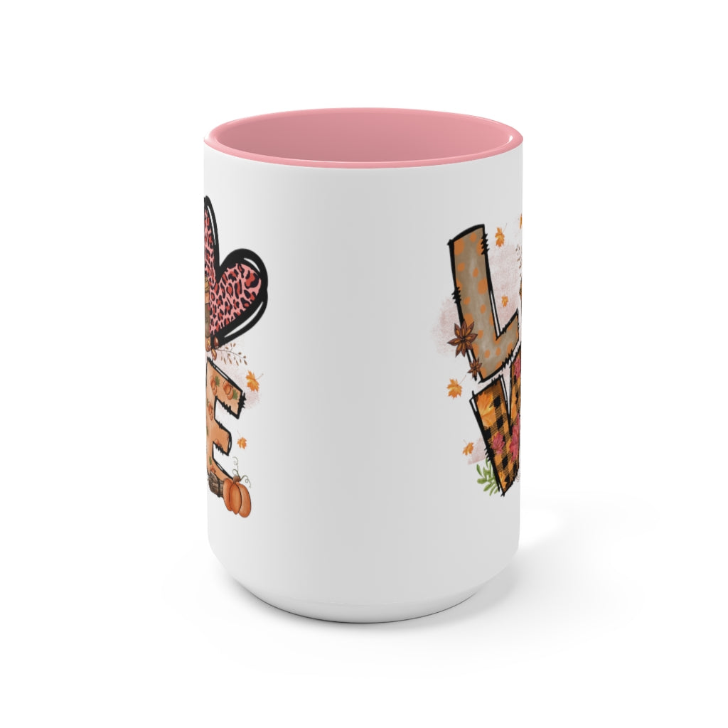 Two-Tone Coffee Mugs, 15oz