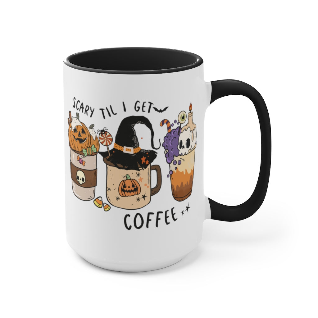 Two-Tone Coffee Mugs, 15oz