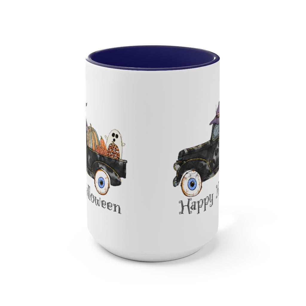 Two-Tone Coffee Mugs, 15oz