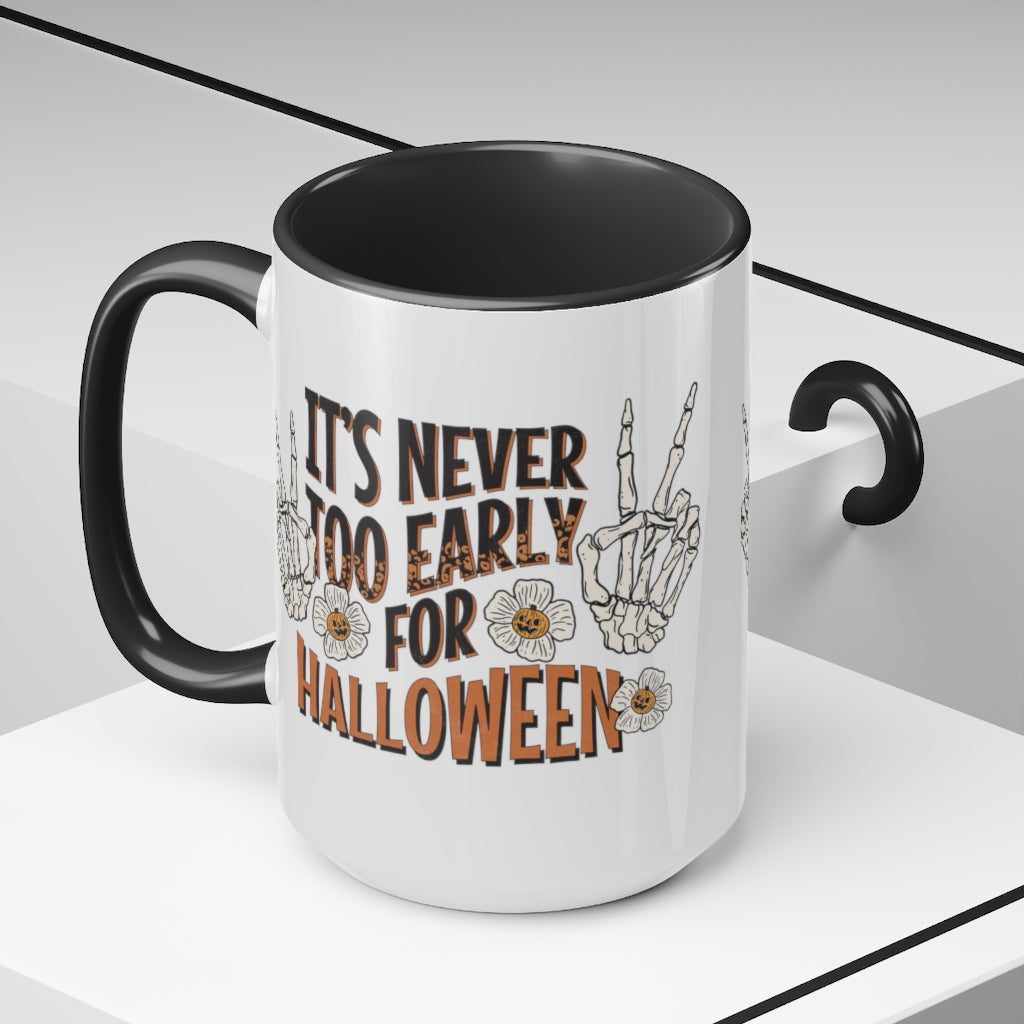 Two-Tone Coffee Mugs, 15oz