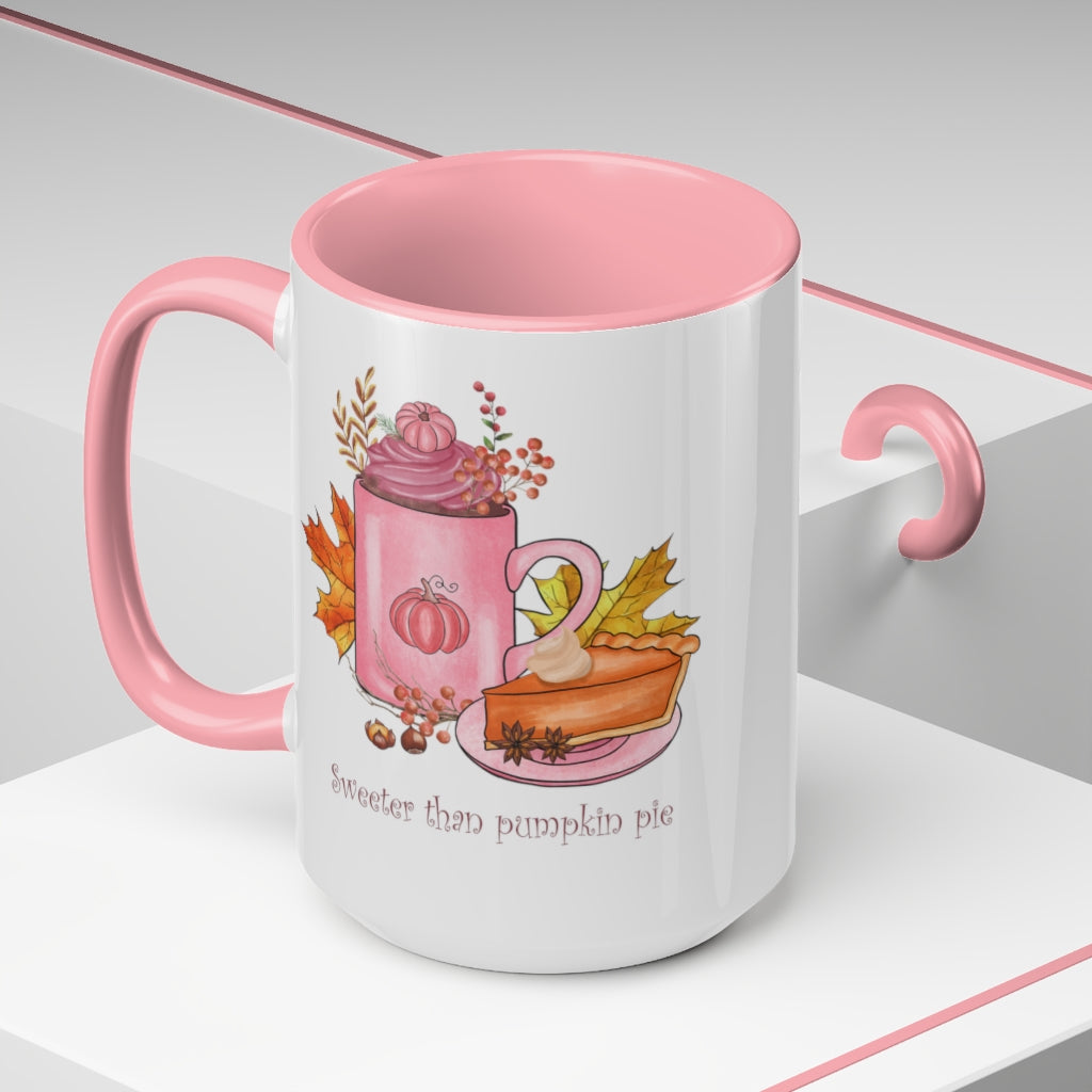 Two-Tone Coffee Mugs, 15oz