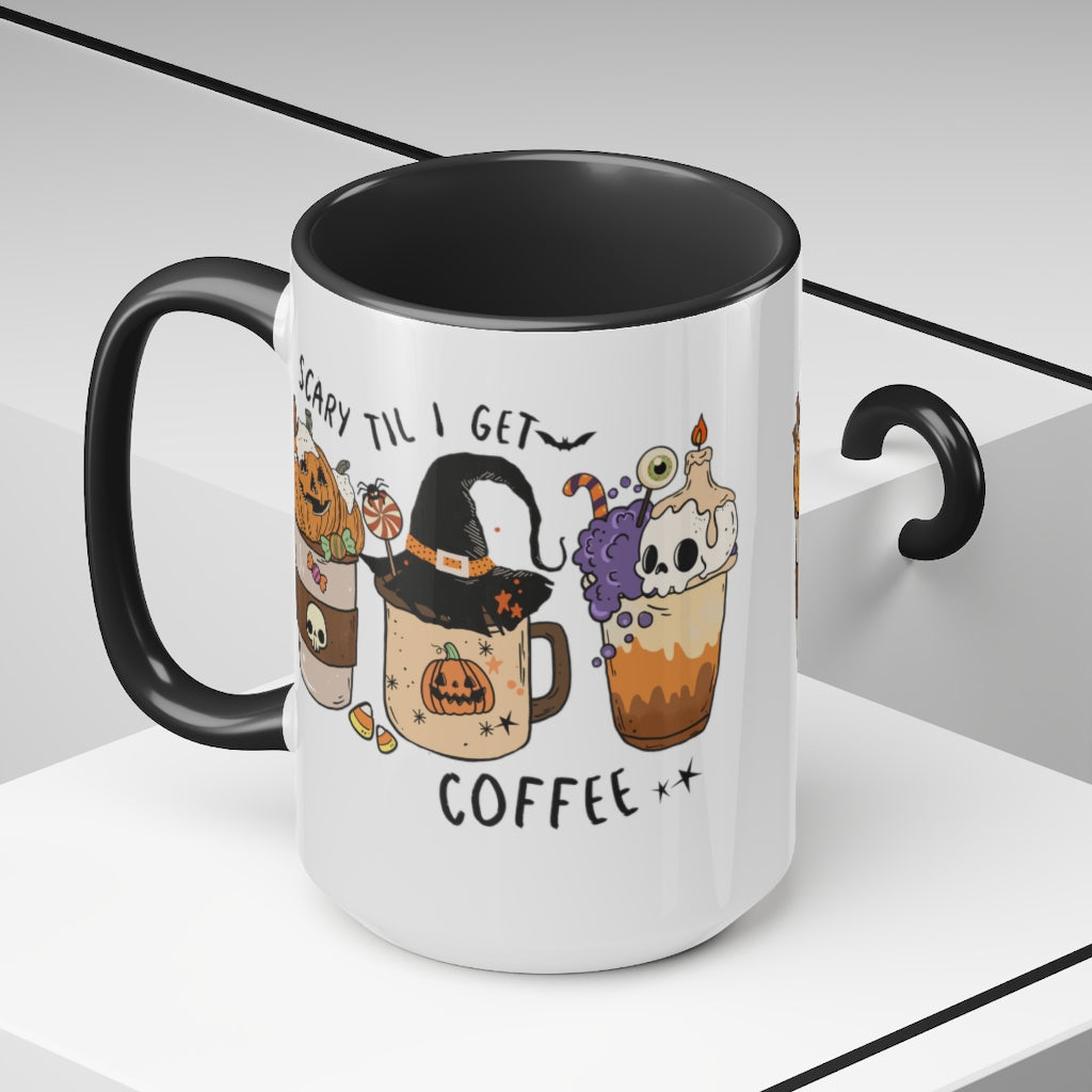 Two-Tone Coffee Mugs, 15oz
