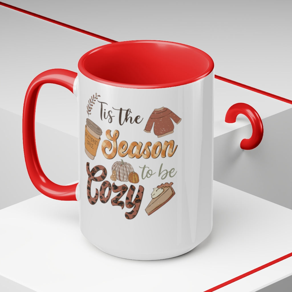 Two-Tone Coffee Mugs, 15oz