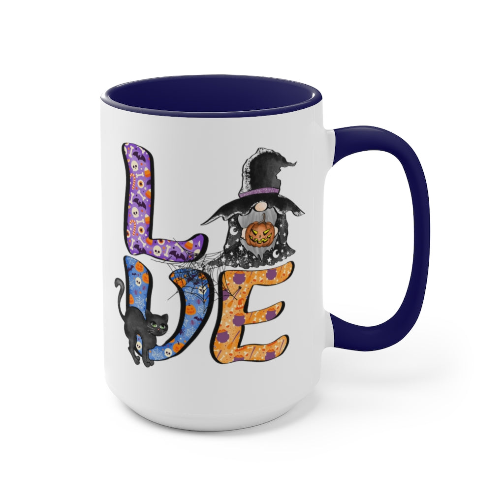 Two-Tone Coffee Mugs, 15oz
