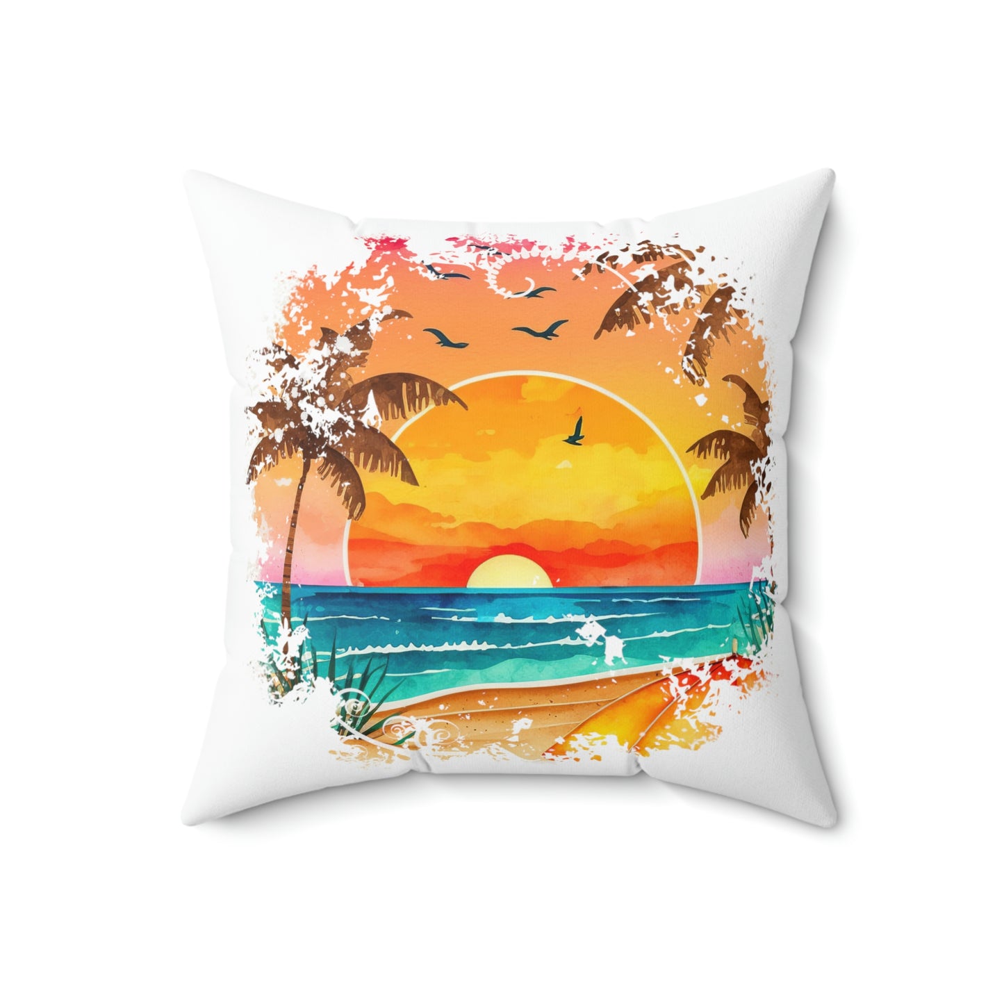 Spun Polyester Square Pillow