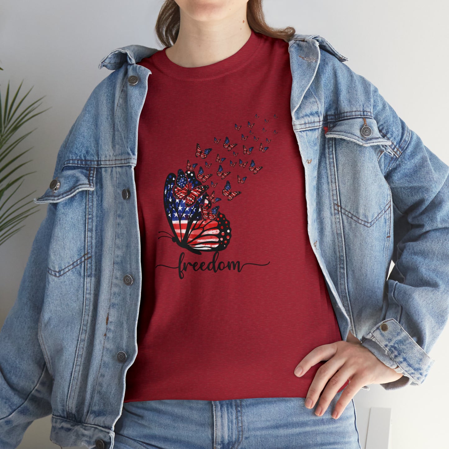 Fourth of July Patriotic Freedom Butterfly