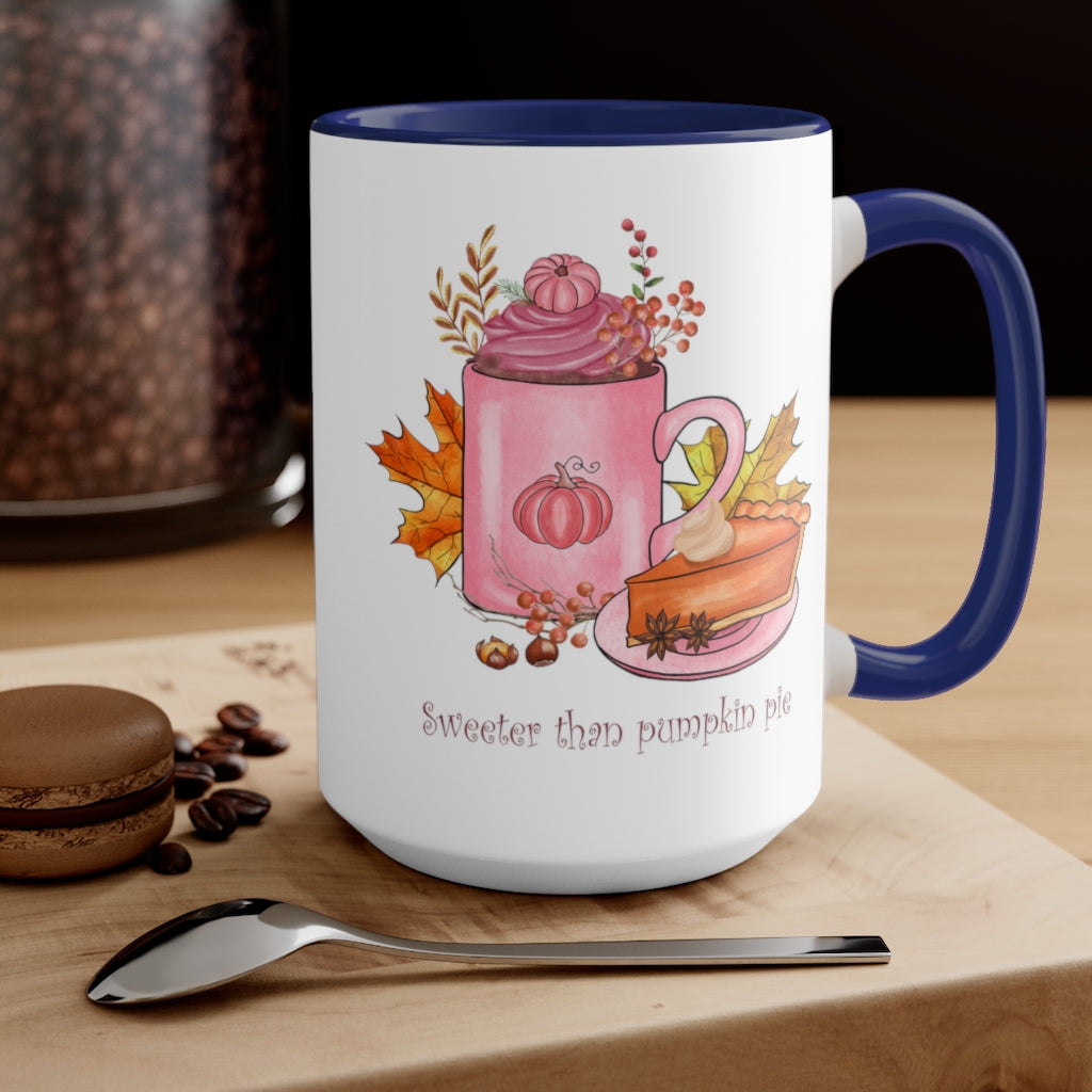 Two-Tone Coffee Mugs, 15oz