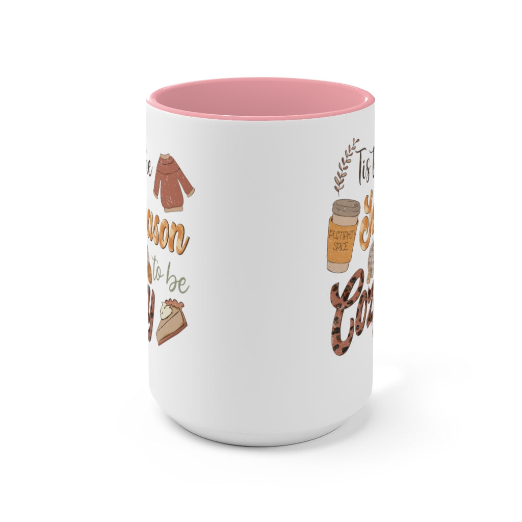 Two-Tone Coffee Mugs, 15oz