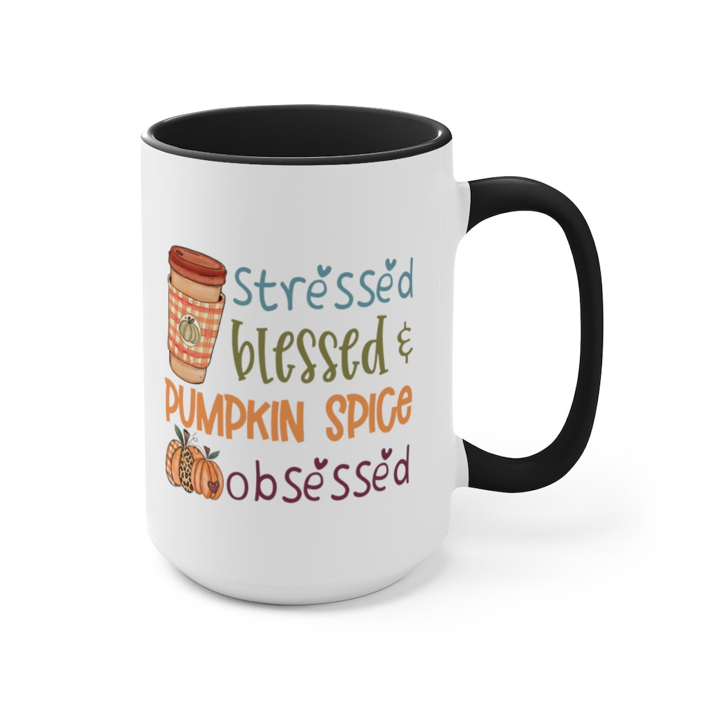 Two-Tone Coffee Mugs, 15oz