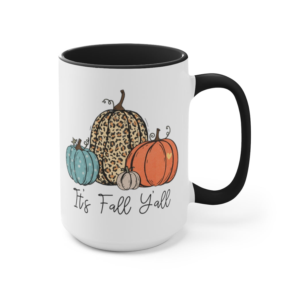 Two-Tone Coffee Mugs, 15oz