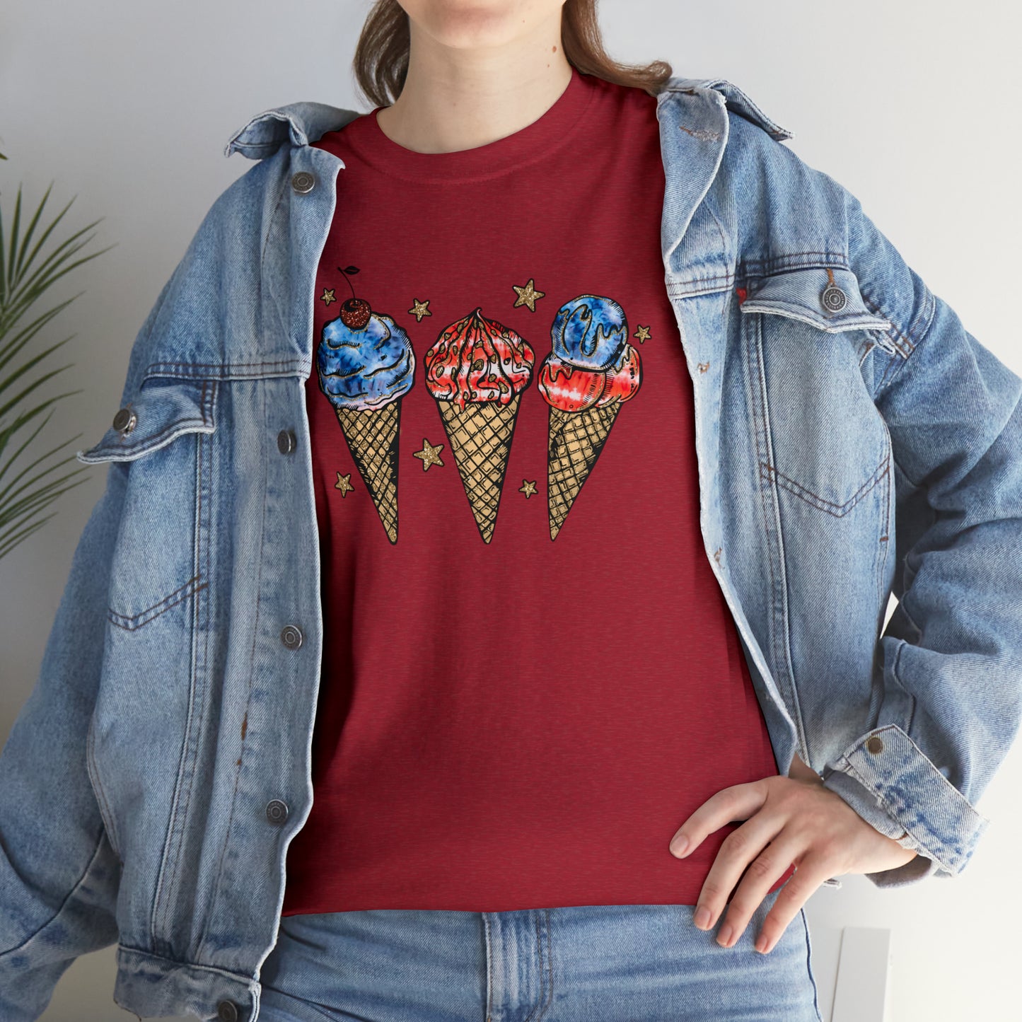 American Ice Cream Cones Graphic Tee