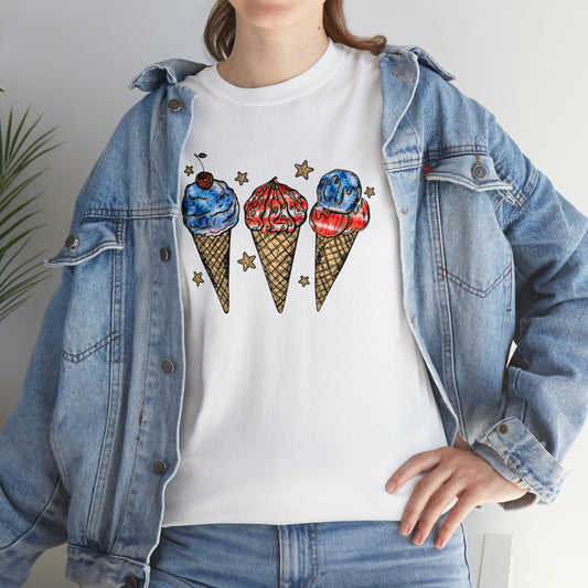 American Ice Cream Cones Graphic Tee