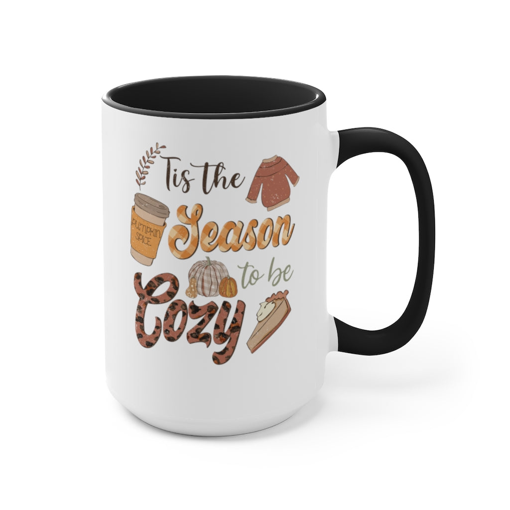 Two-Tone Coffee Mugs, 15oz