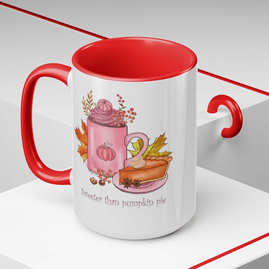 Two-Tone Coffee Mugs, 15oz