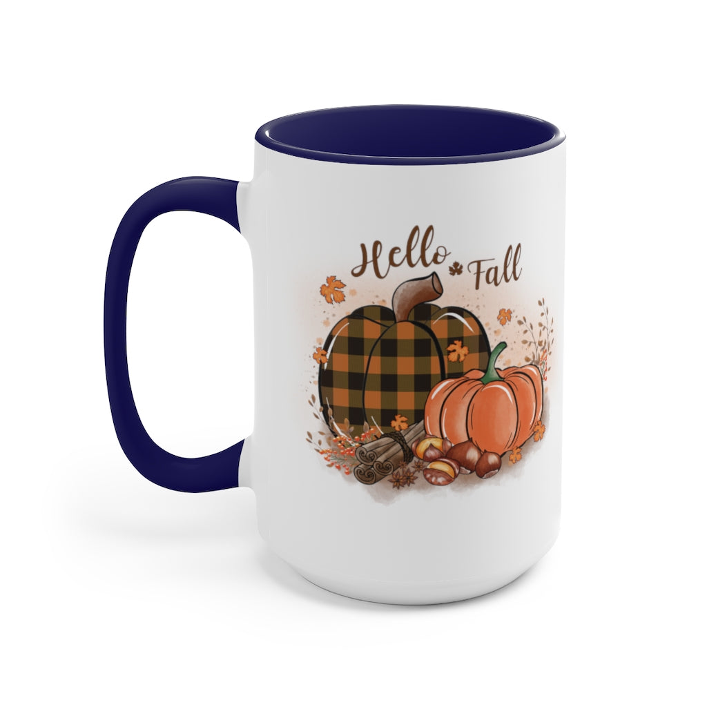 Two-Tone Coffee Mugs, 15oz