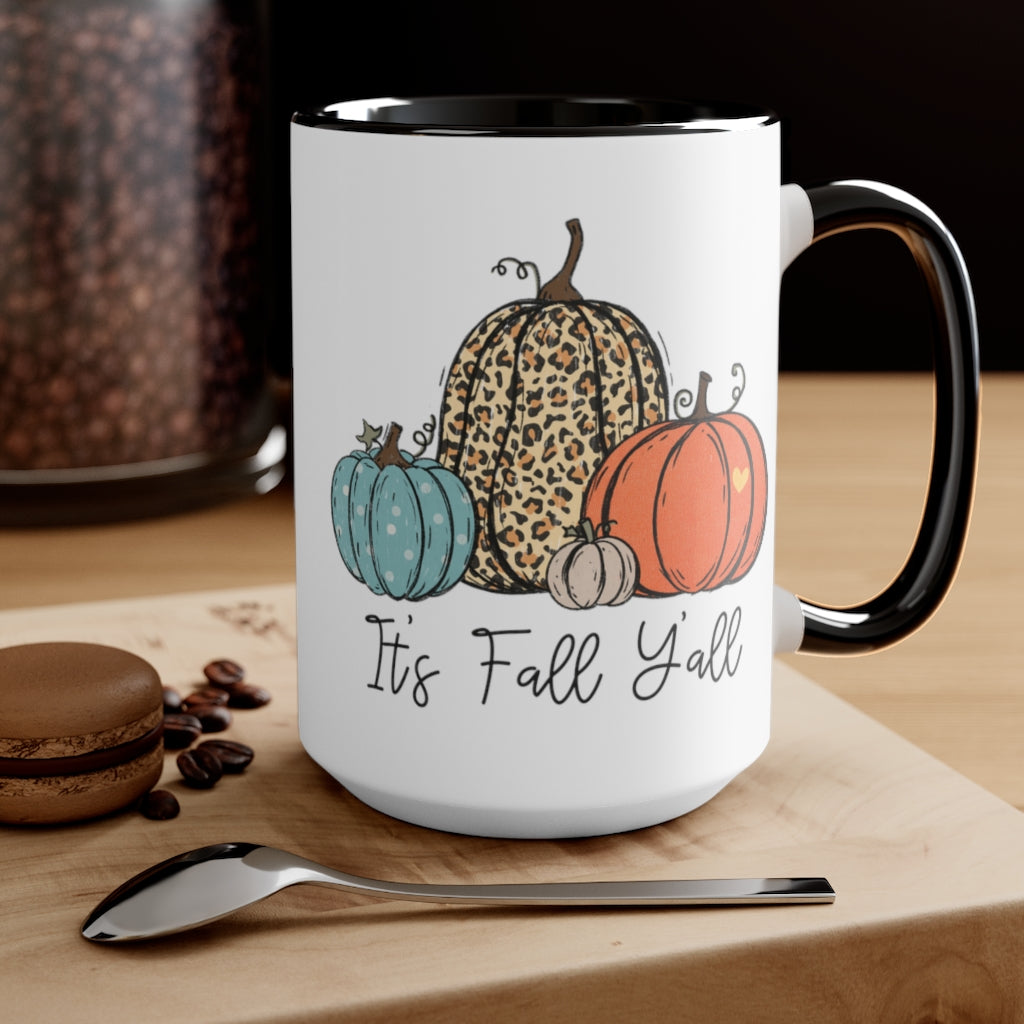 Two-Tone Coffee Mugs, 15oz