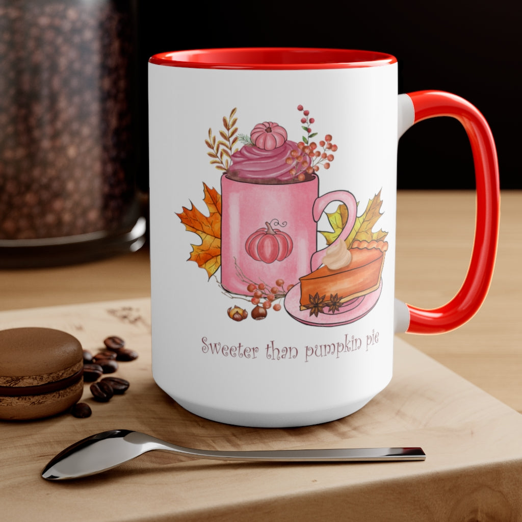 Two-Tone Coffee Mugs, 15oz