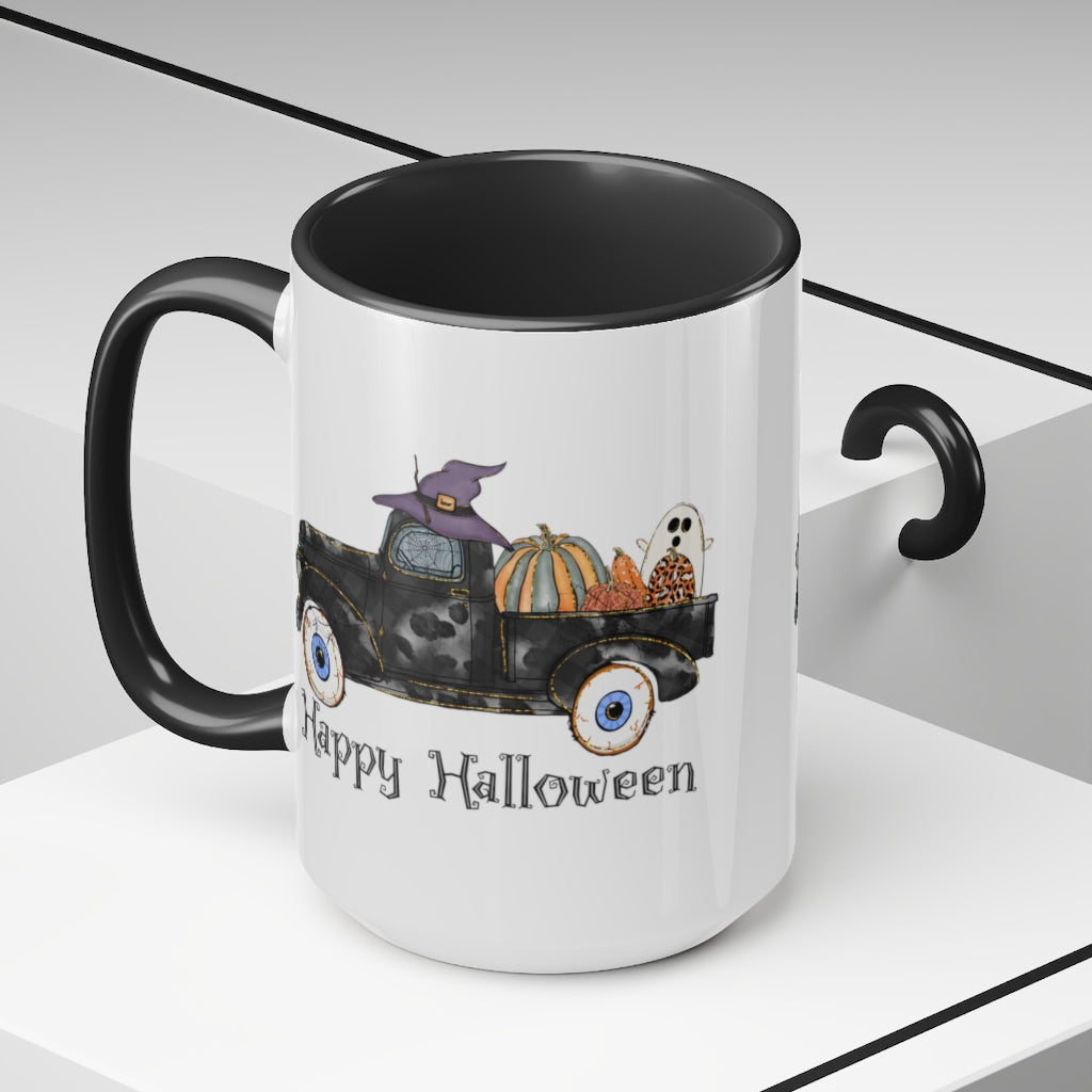 Two-Tone Coffee Mugs, 15oz