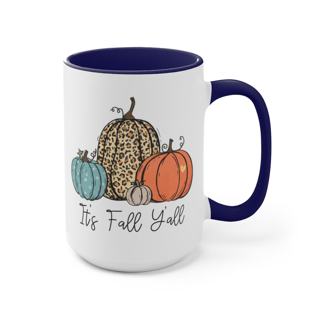 Two-Tone Coffee Mugs, 15oz