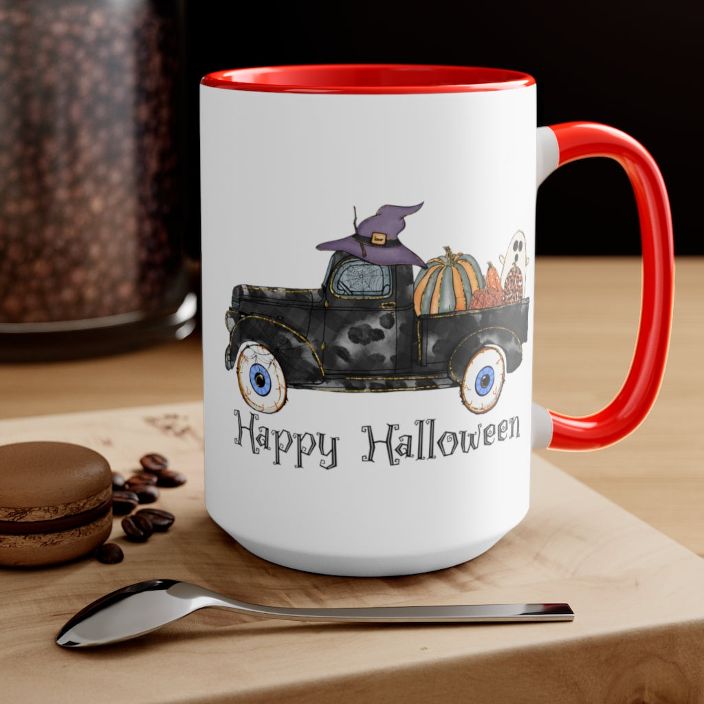 Two-Tone Coffee Mugs, 15oz