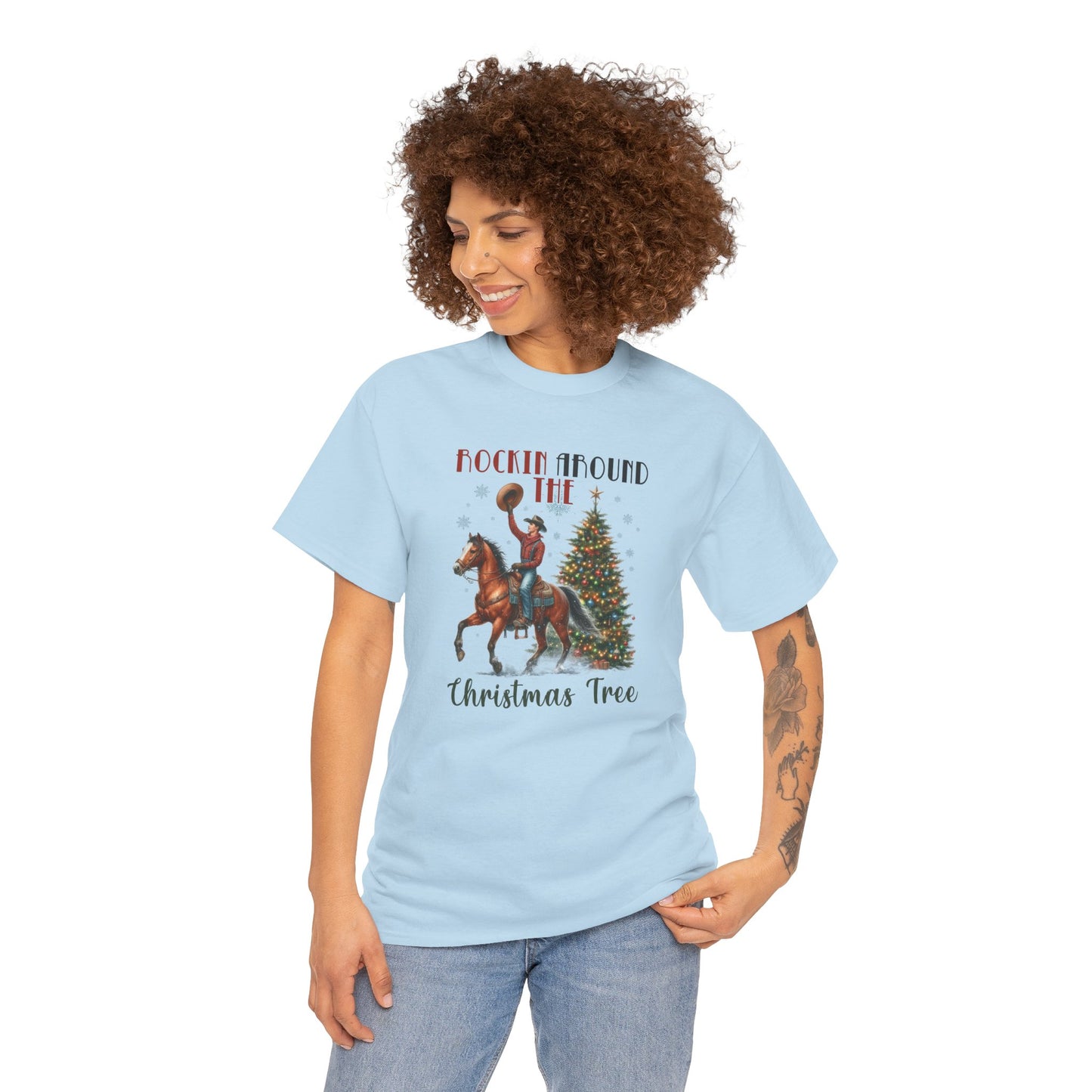 Rockin' Around the Christmas Tree Heavy Cotton Tee