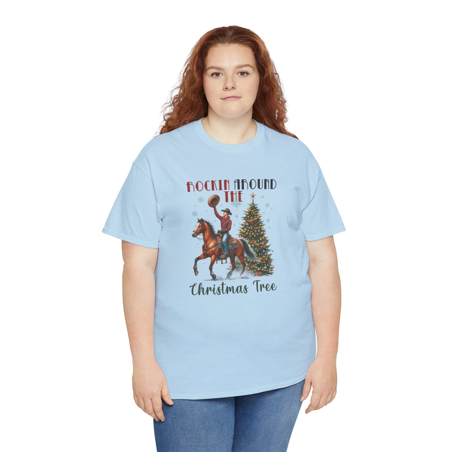 Rockin' Around the Christmas Tree Heavy Cotton Tee