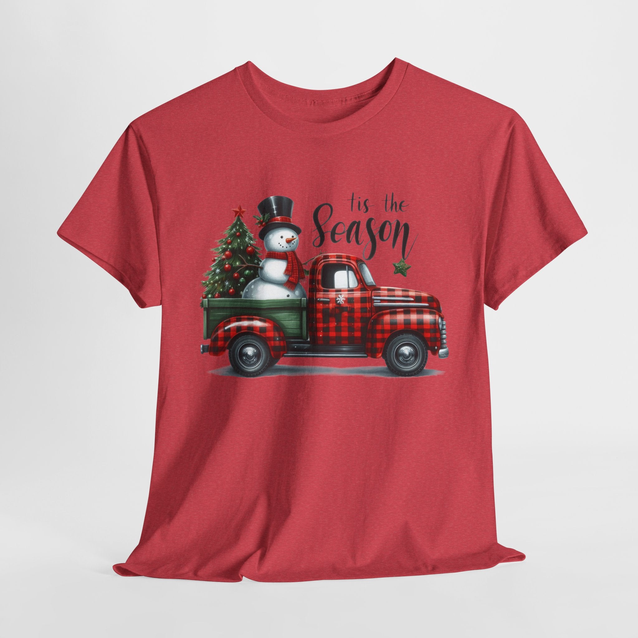 "Tis the Season" Heavy Cotton Tee - Festive Holiday Shirt