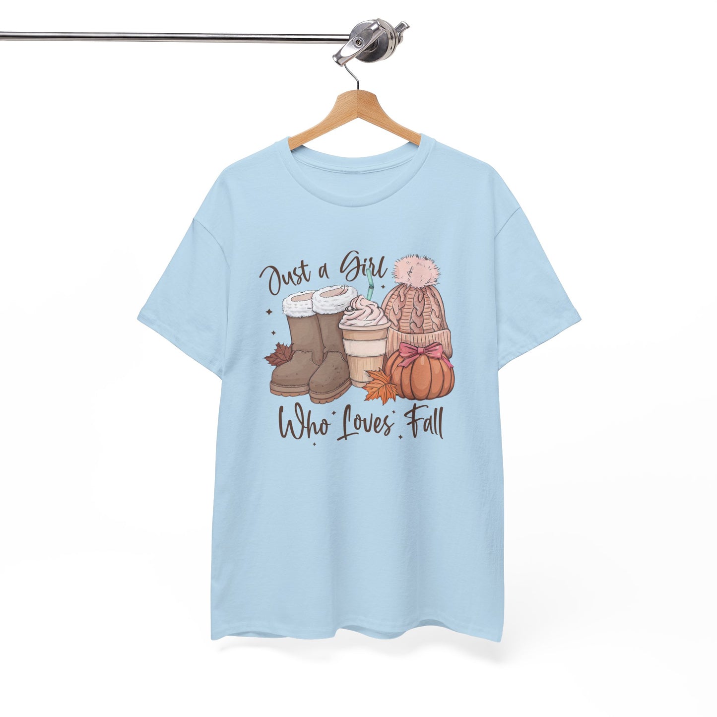 Just a Girl Who Loves Fall, Vintage Style Tee