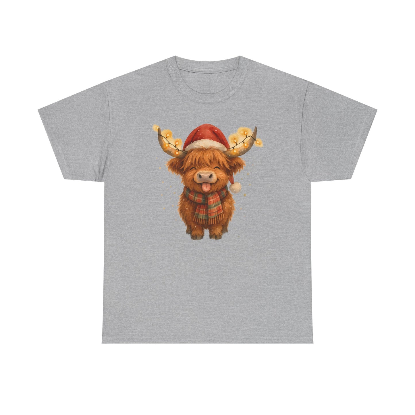 Christmas Highland Cow Tee