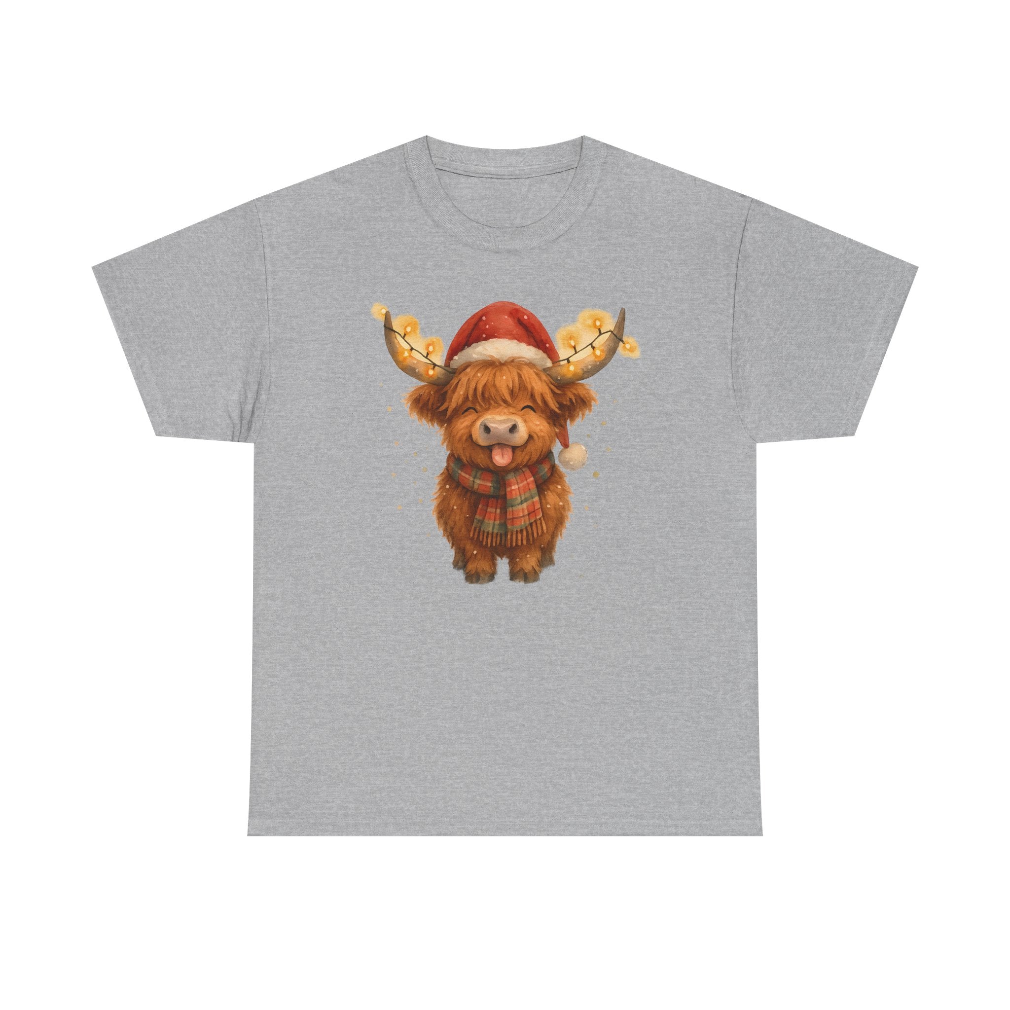 Christmas Highland Cow Tee