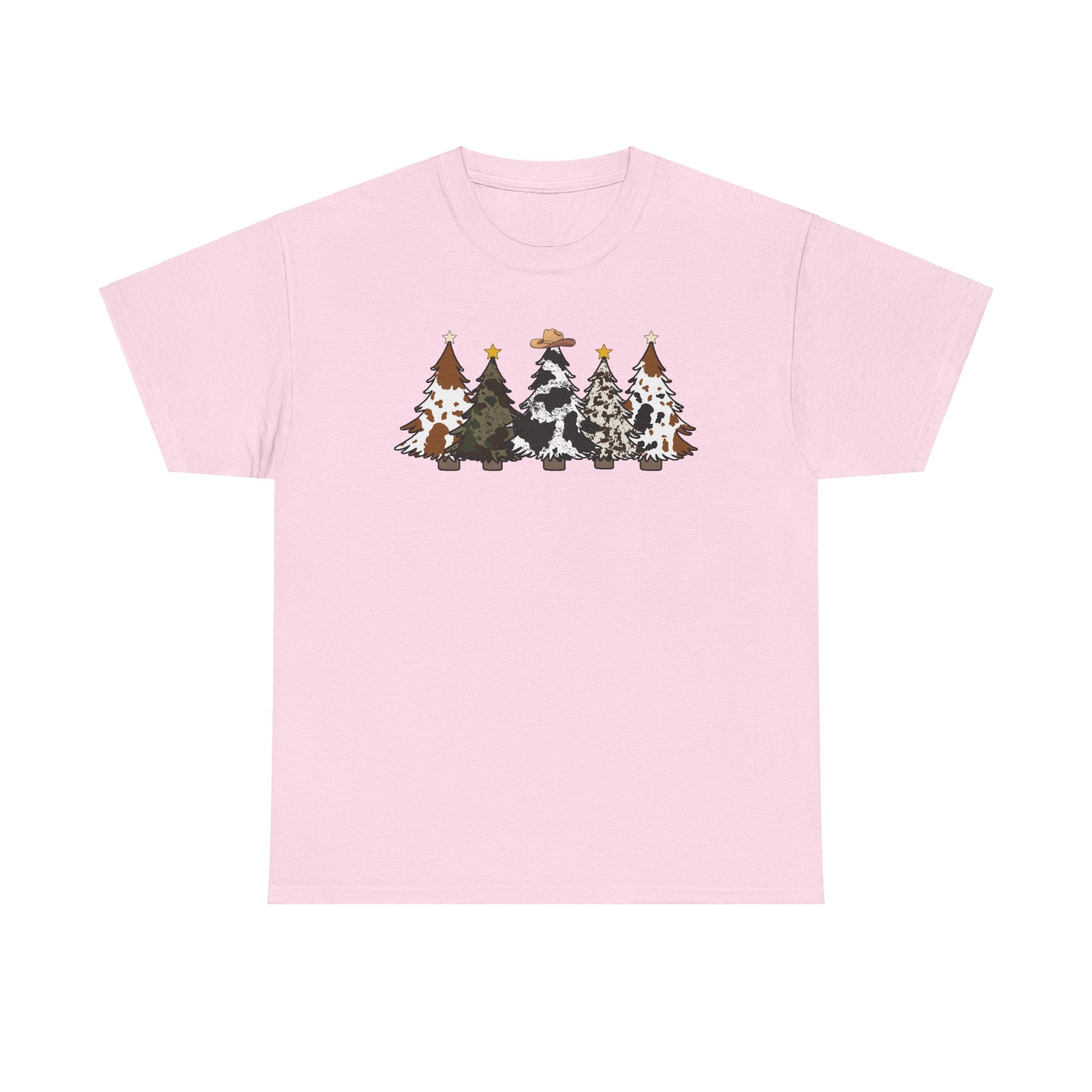 Whimsical Holiday Trees Heavy Cotton Tee